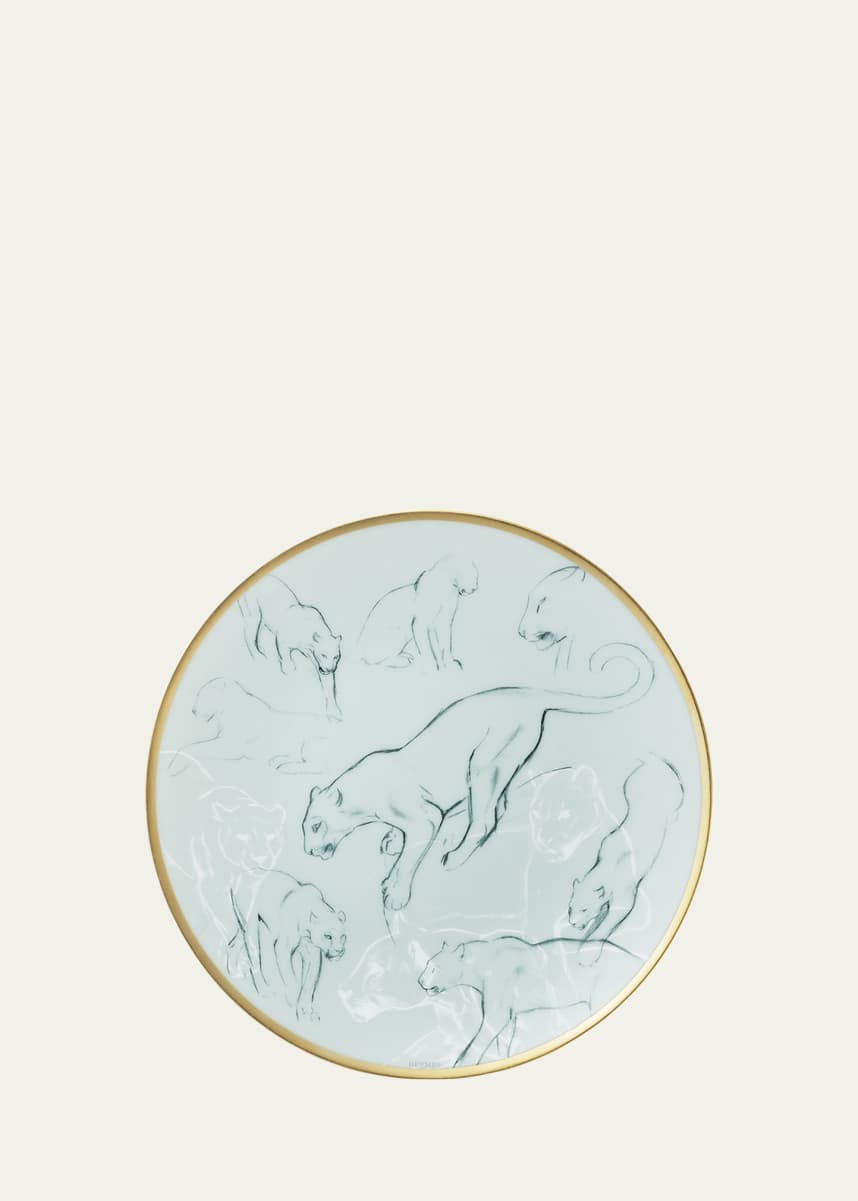 Hermes Felines Carnets d'Equateur Bread & Butter Plate