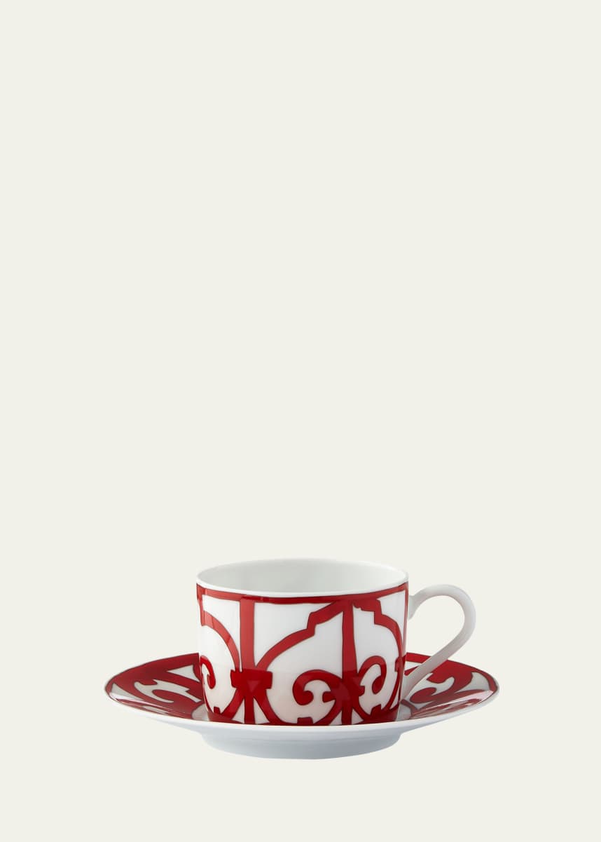Hermes Balcon du Guadalquivir Tea Cup & Saucer