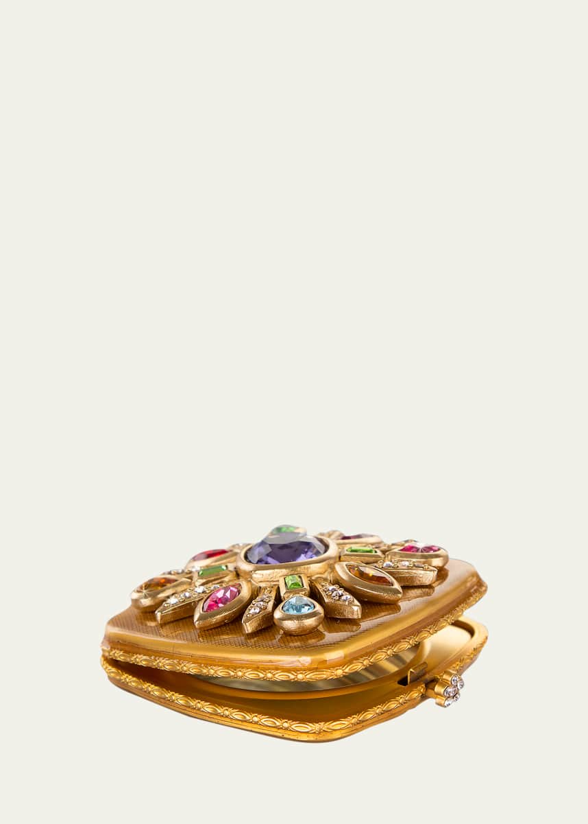 Jay Strongwater Maltese Jeweled Compact