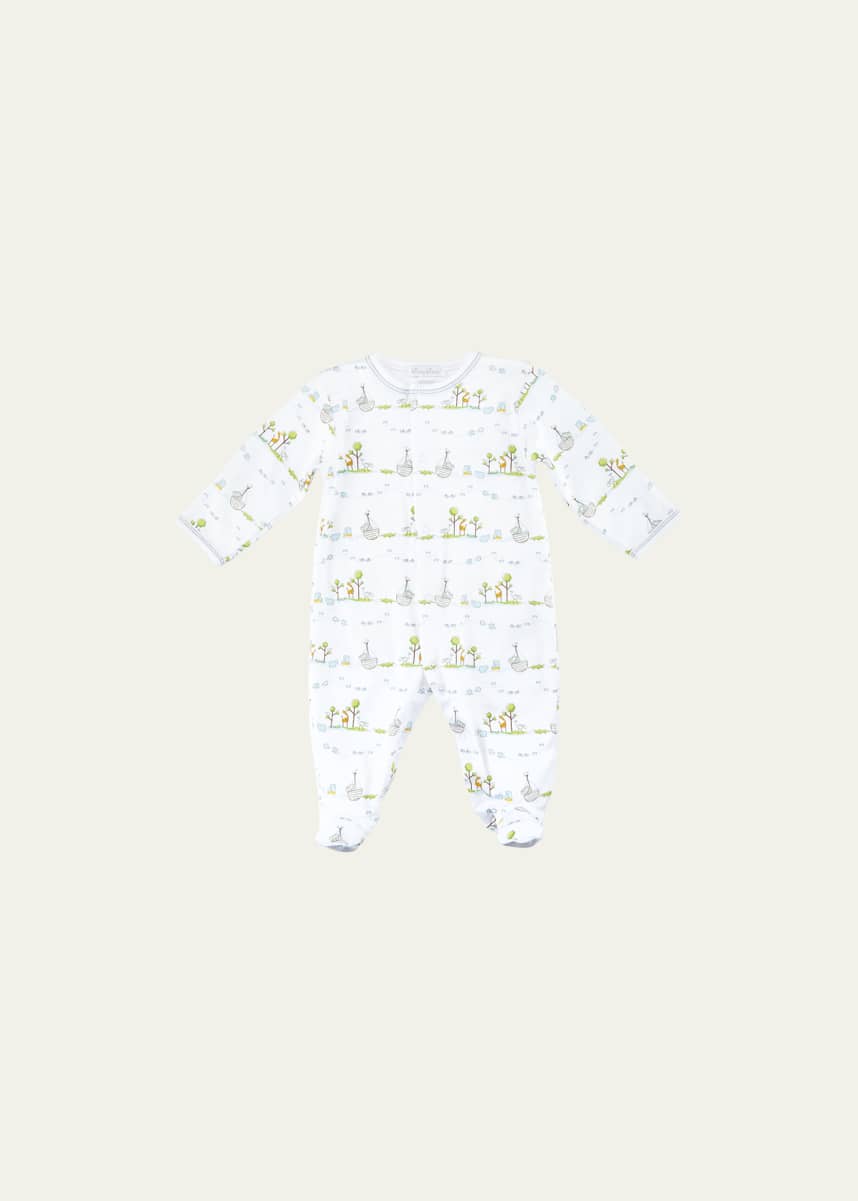 Kissy Kissy Noah's Ark Printed Footie Pajamas, Size Newborn-9 Months