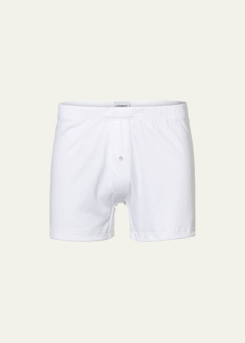 Mens Sunspel white Sea Island Cotton Boxer Shorts