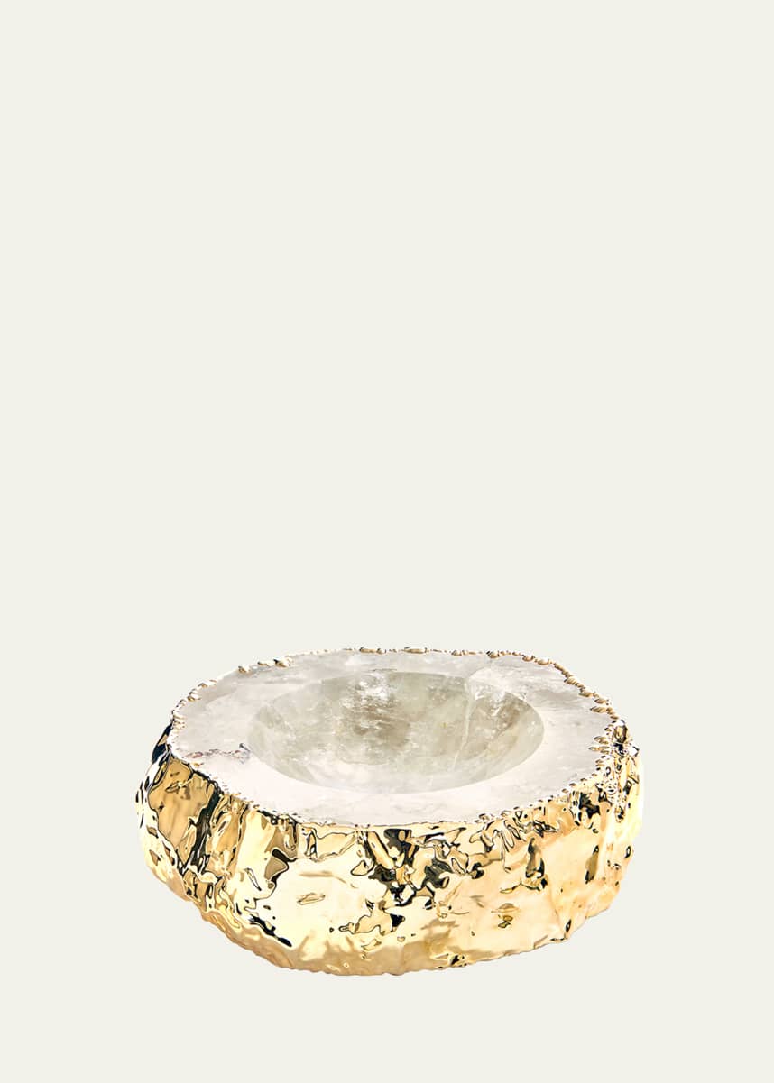 ANNA New York Cascita Crystal & Gold Bowl