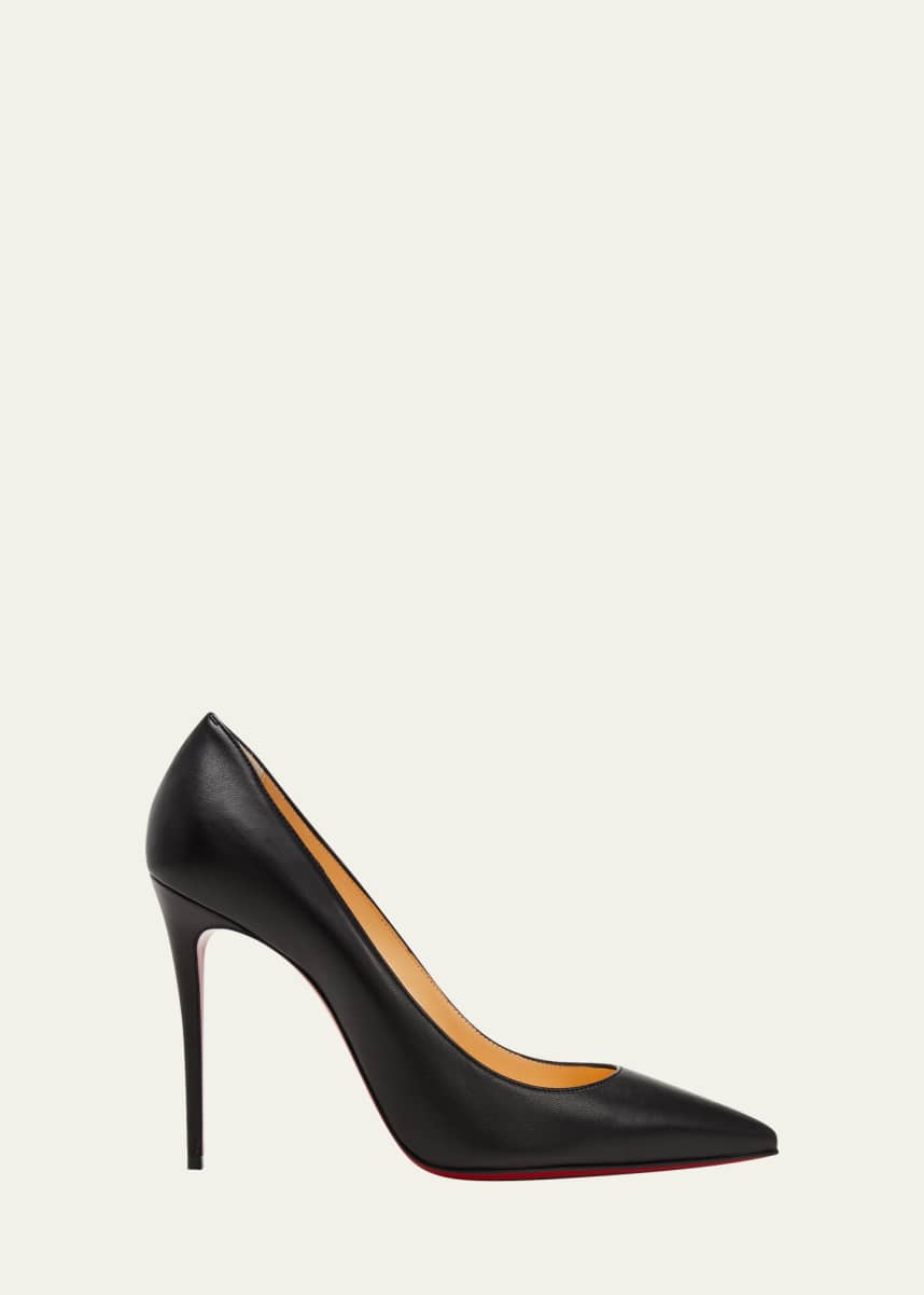 Christian Louboutin Kate Red Sole High-Heel Pumps, Black
