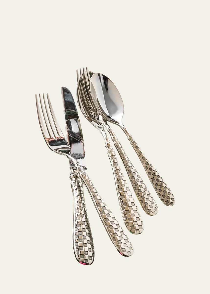 MacKenzie-Childs 5-Piece Check Flatware Place Setting