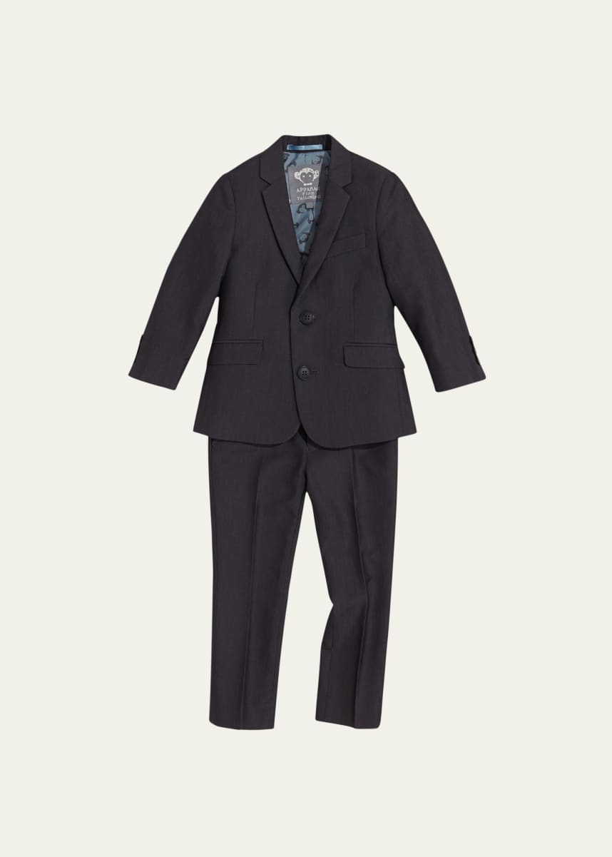 Appaman Boys' Two-Piece Mod Suit, Vintage Black, 2T-14