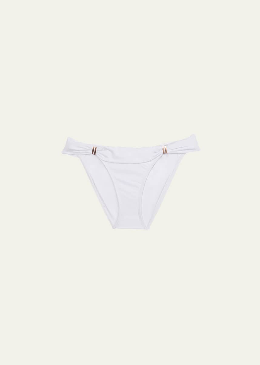 Vix Bia Solid Swim Bikini Bottom, White
