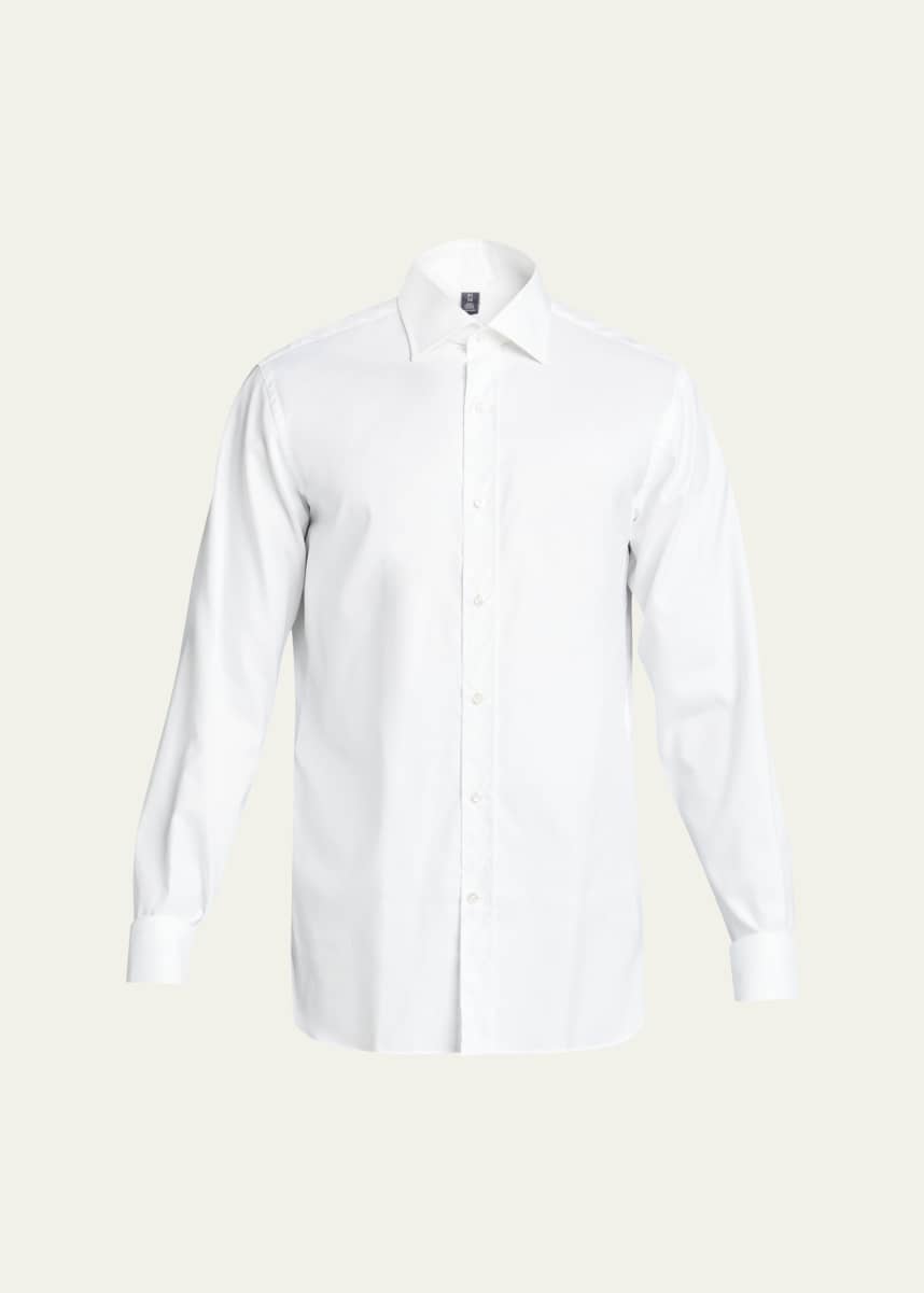 Bergdorf Goodman Men's Textured Solid Sport Shirt