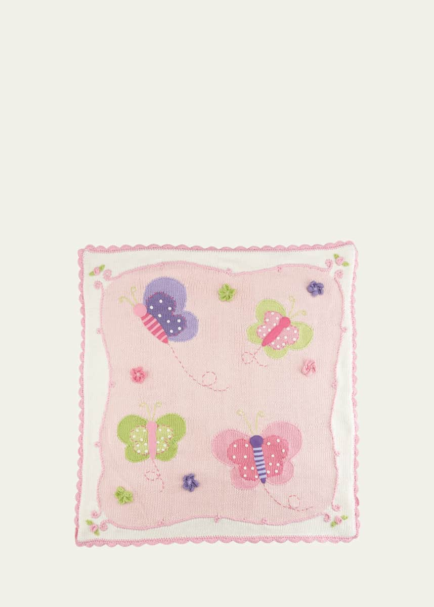 Art Walk Kids' Butterfly Scalloped Blanket