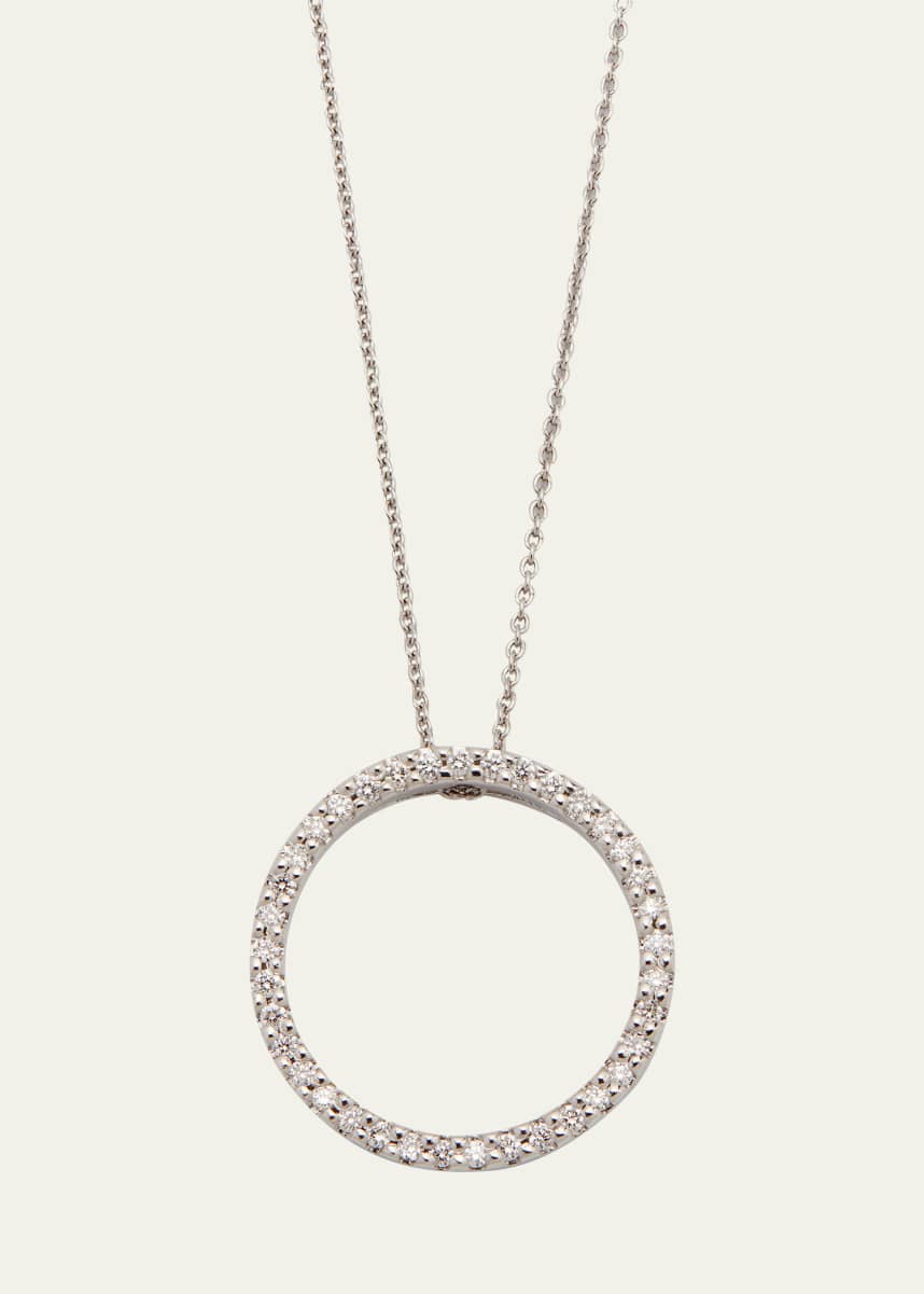 Roberto Coin Pave Circle Necklace