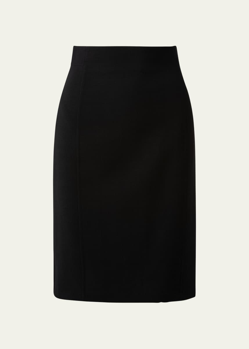 Akris Wool-Blend Knee-Length Pencil Skirt