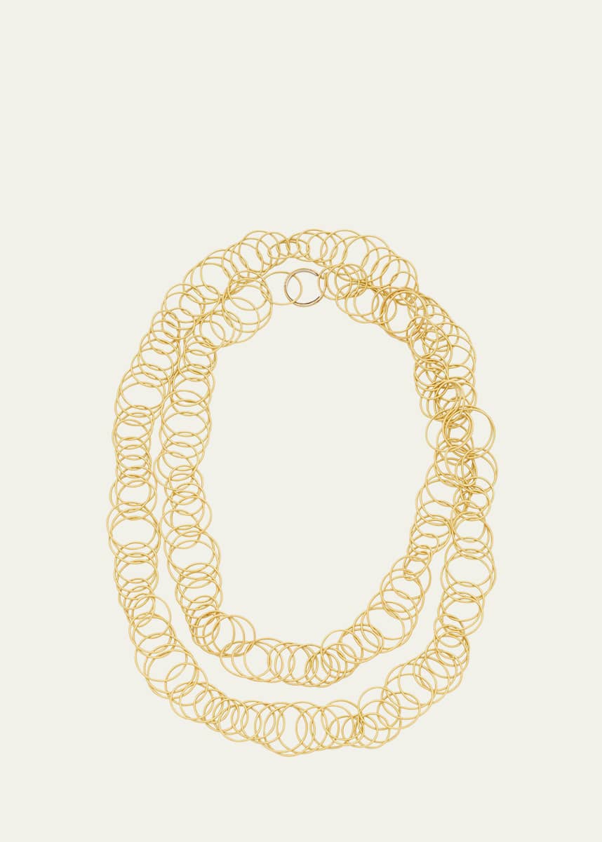 Buccellati Hawaii 18K Yellow Gold Sautoir Necklace, 102cm