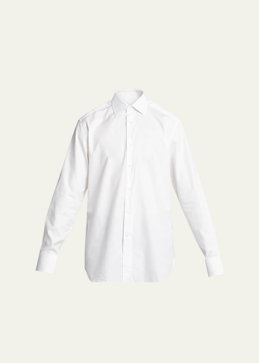 ZEGNA Men's Trofeo Solid Regular-Fit Dress Shirt