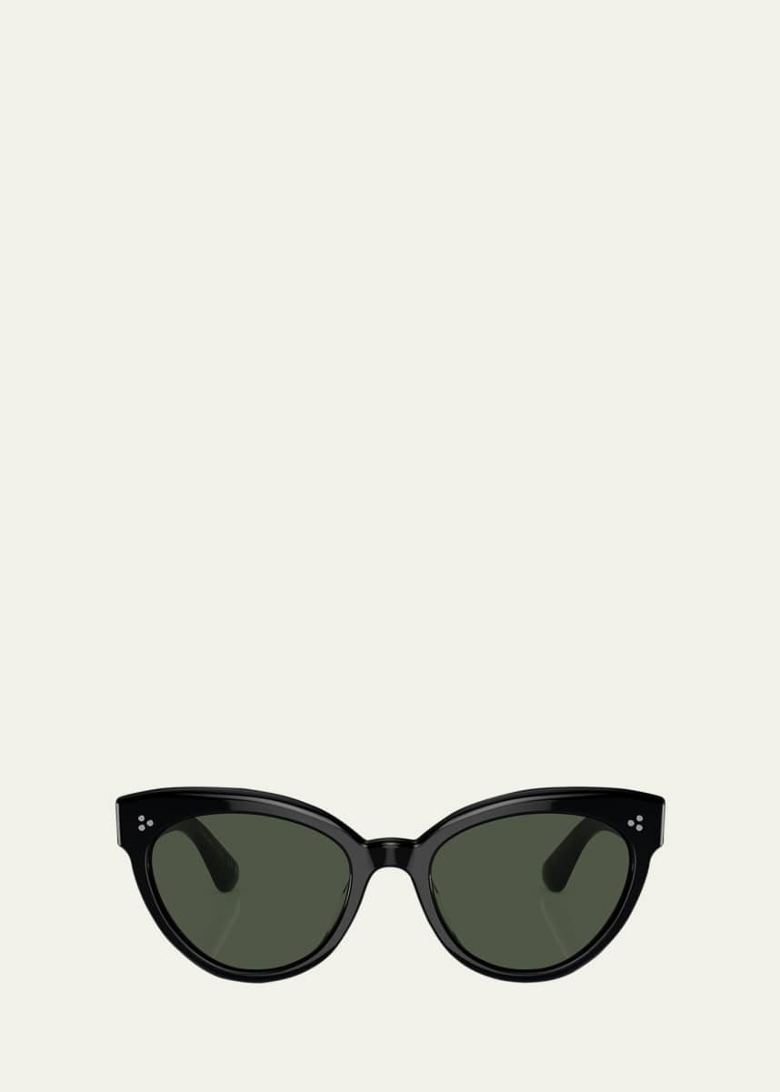 Oliver Peoples Roella Polarized Cat-Eye Sunglasses, Black
