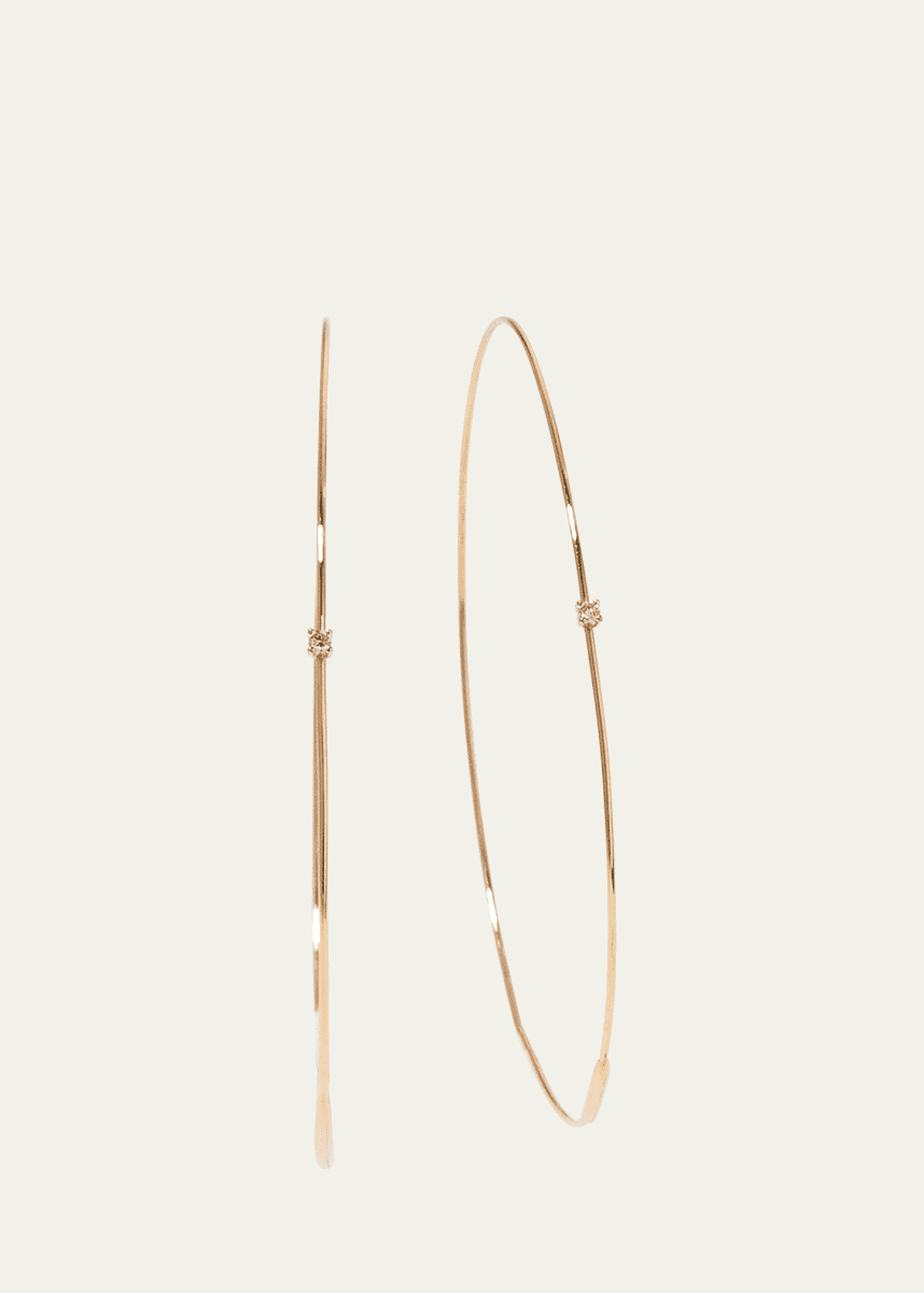 Lana Large Magic Diamond Hoops, Yellow Gold