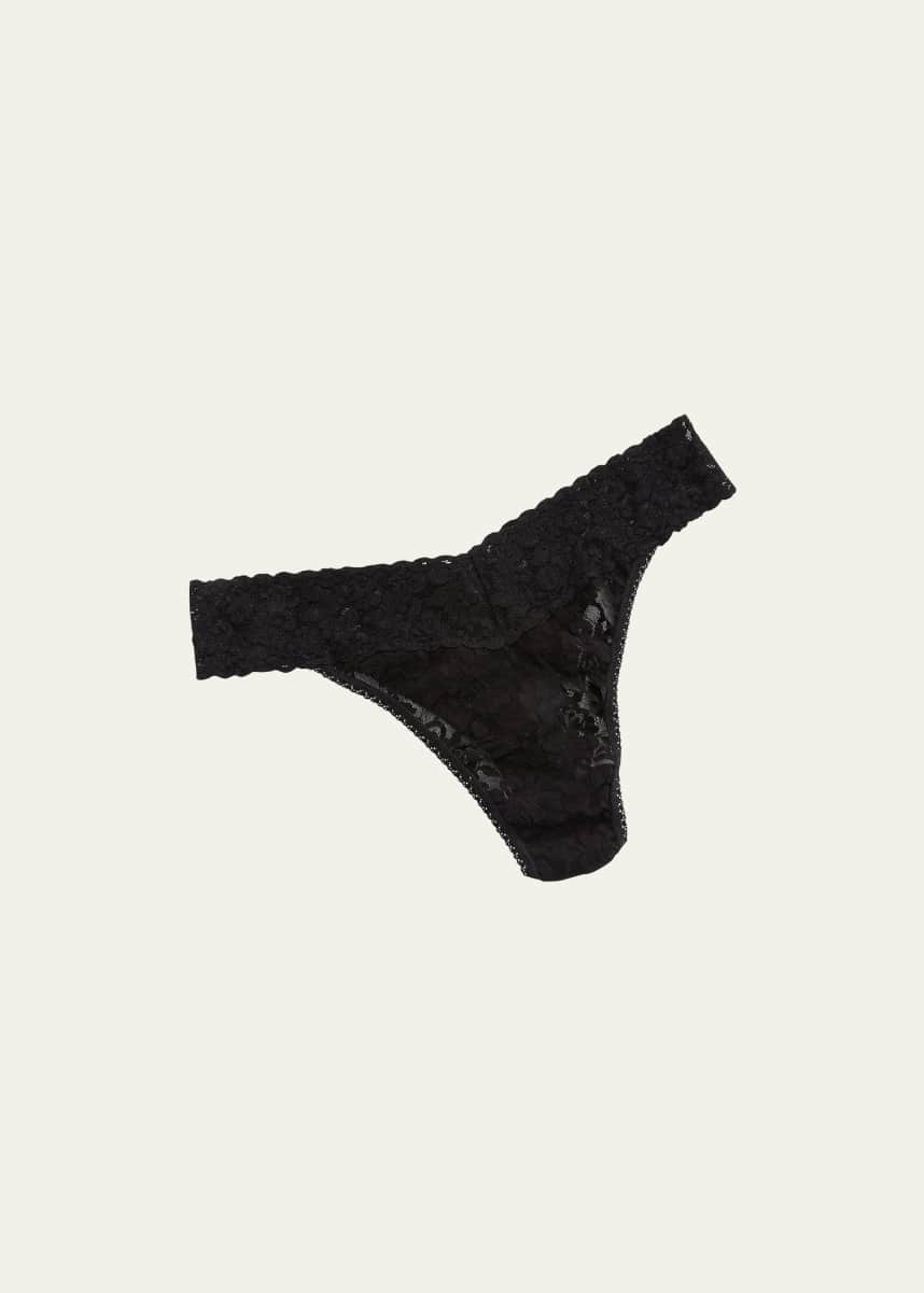 Hanky Panky Women's Signature Lace Original Rise Thongs - One Size - Black  , (Pack of 3) at  Women's Clothing store
