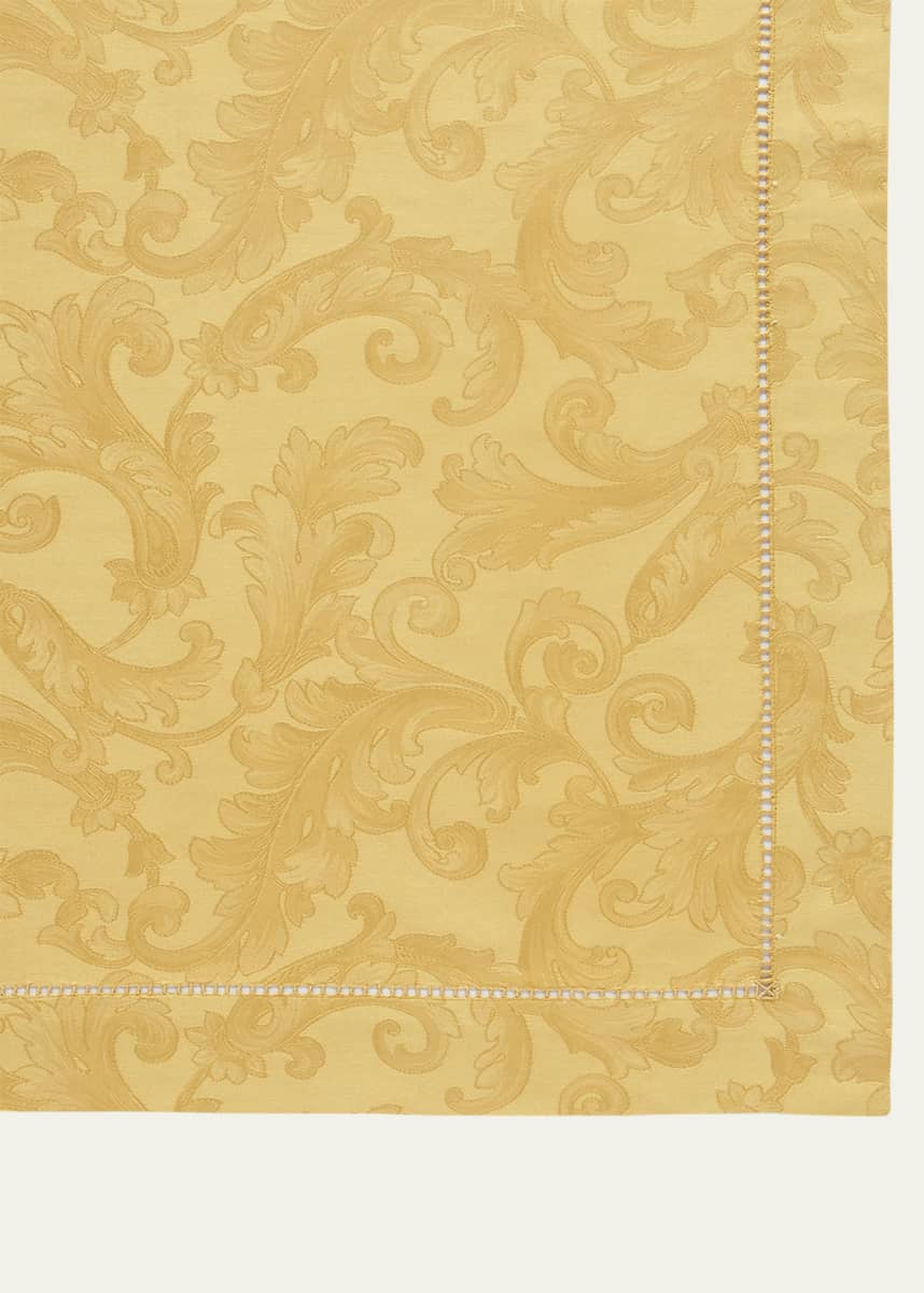 Sferra Acanthus Jacquard Tablecloth 70" X 144"