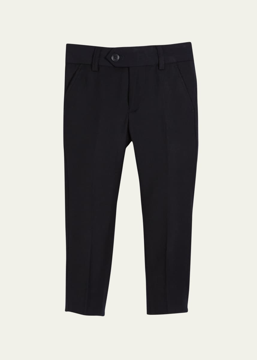 Appaman Straight-Leg Suit Pants, Navy, Size 2-14