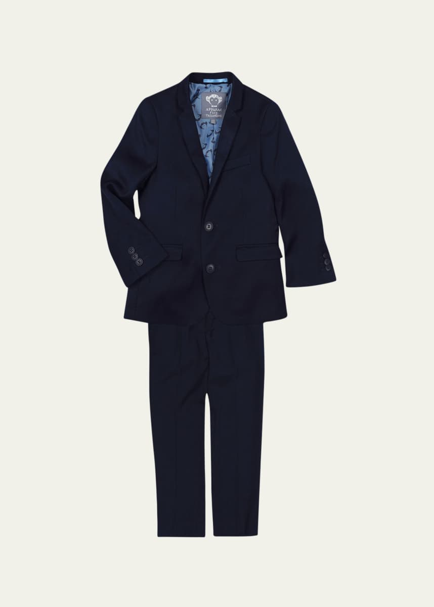 Appaman Boys' Two-Piece Mod Suit, Navy, Size 16