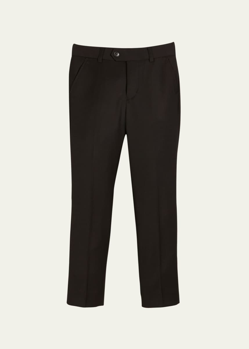 Appaman Slim Suit Pants, Black, Size 4-14