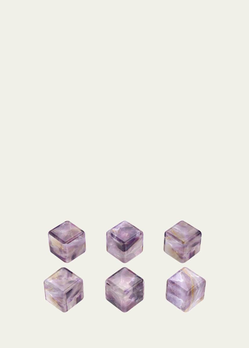 ANNA New York Amethyst Cubes, Set of 6