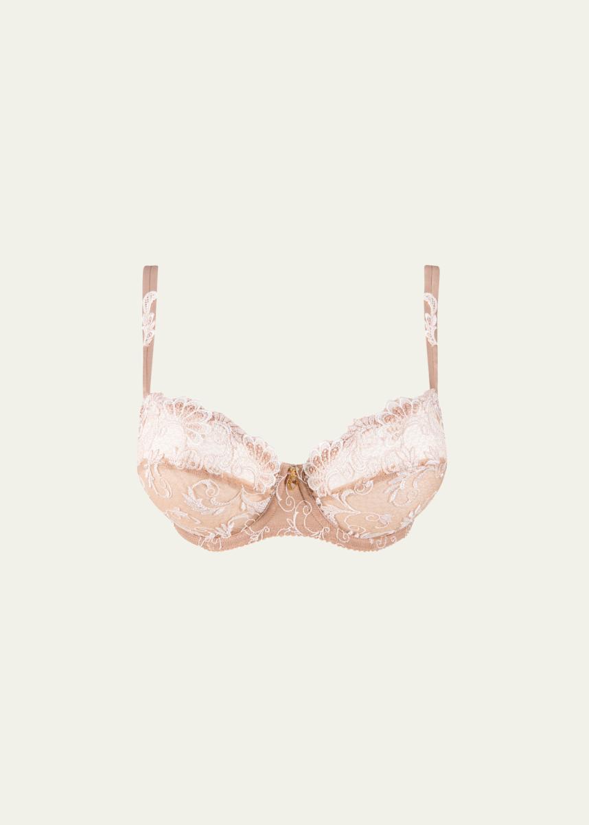 Guêpière Lise Charmel - Bustier Brodé Blanc, Taille 90, Neuf Avec étiquettes