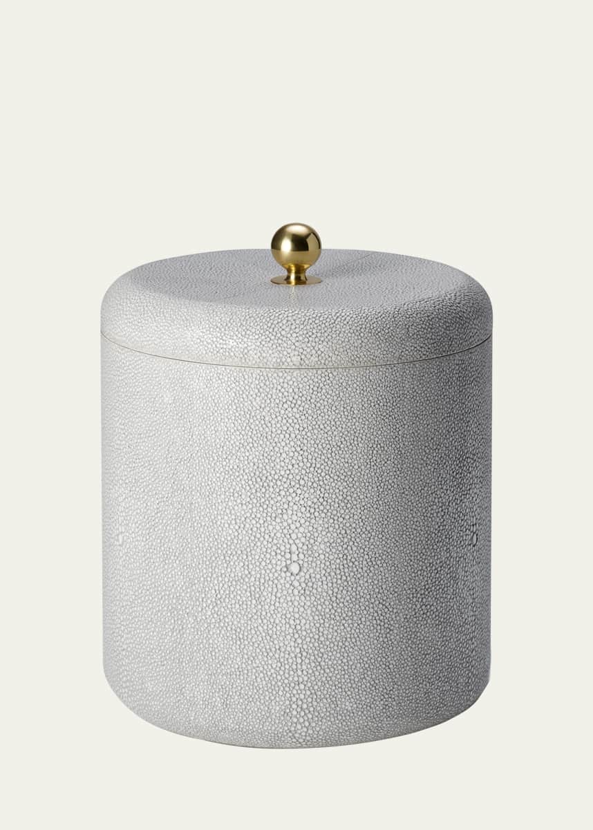 AERIN Faux Shagreen Ice Bucket, Chocolate