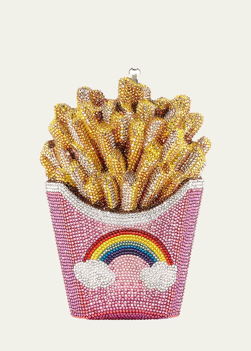 Judith Leiber Couture French Fries Rainbow Clutch Bag