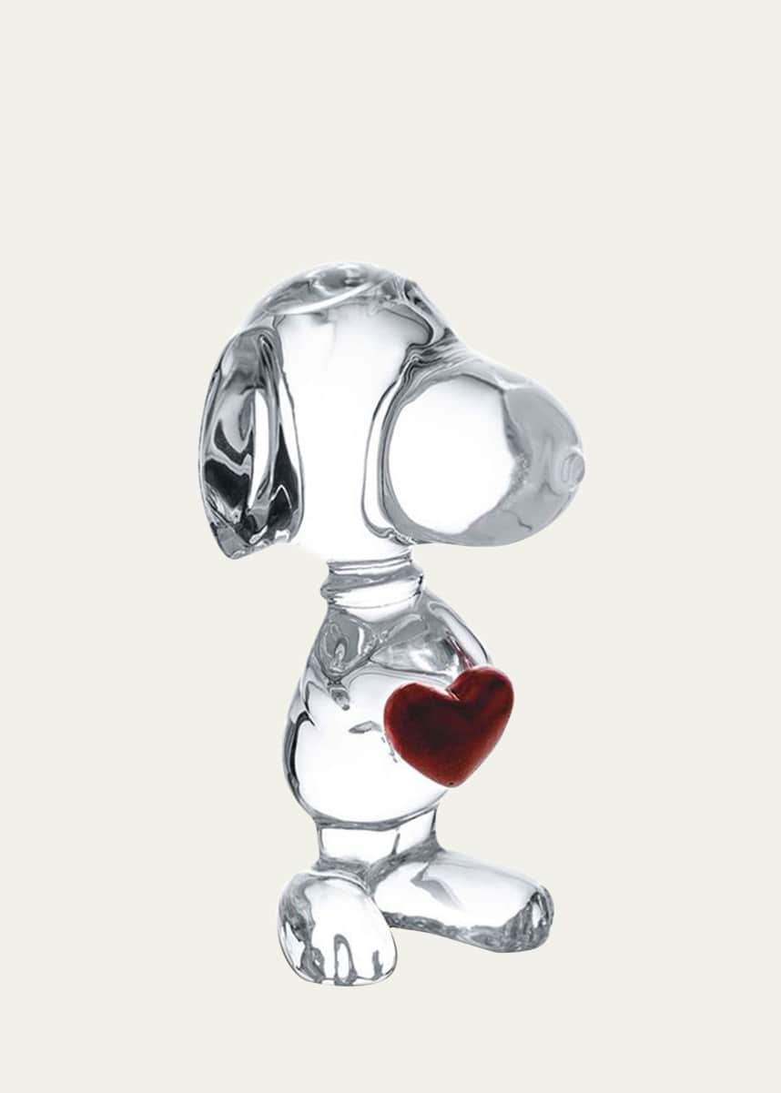 Baccarat Snoopy with Heart Figurine