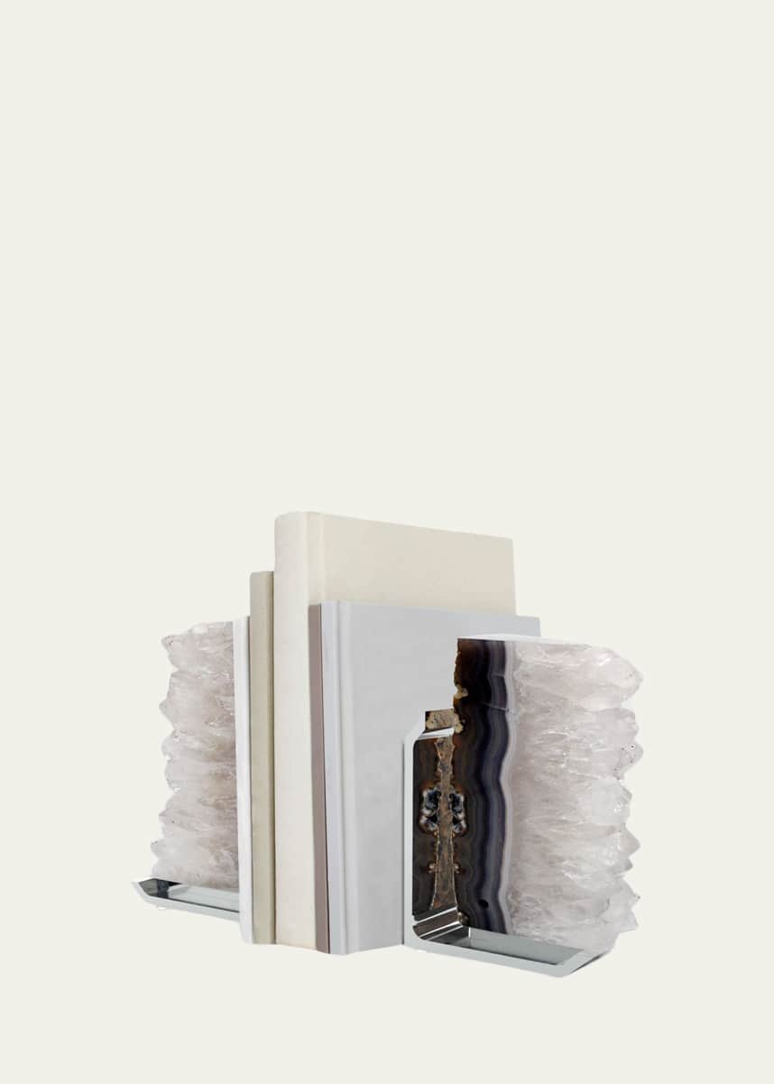 ANNA New York FIM Agate Druzy Bookends