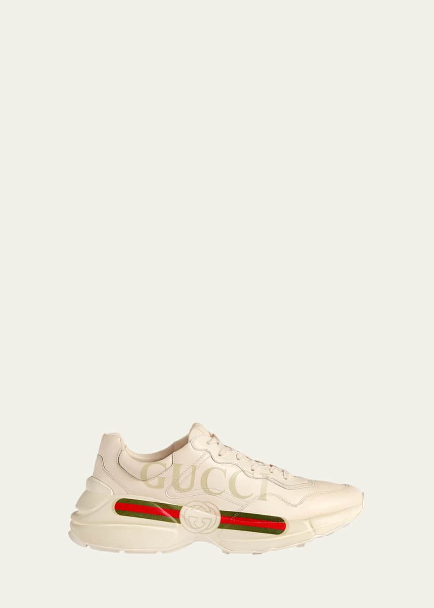 Gucci Men's Rhyton Retro Logo Sneakers