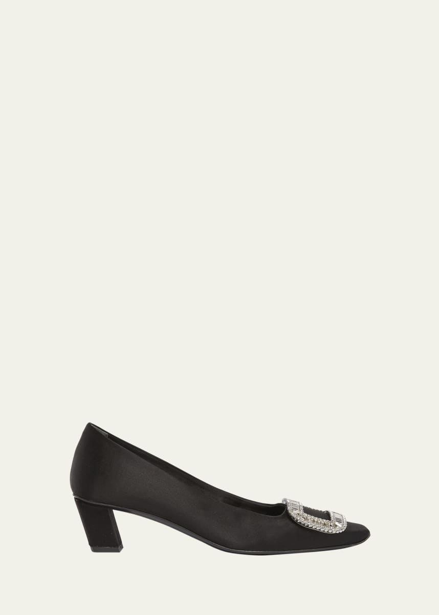 Roger Vivier Belle Vivier Strass Satin 45mm Pumps