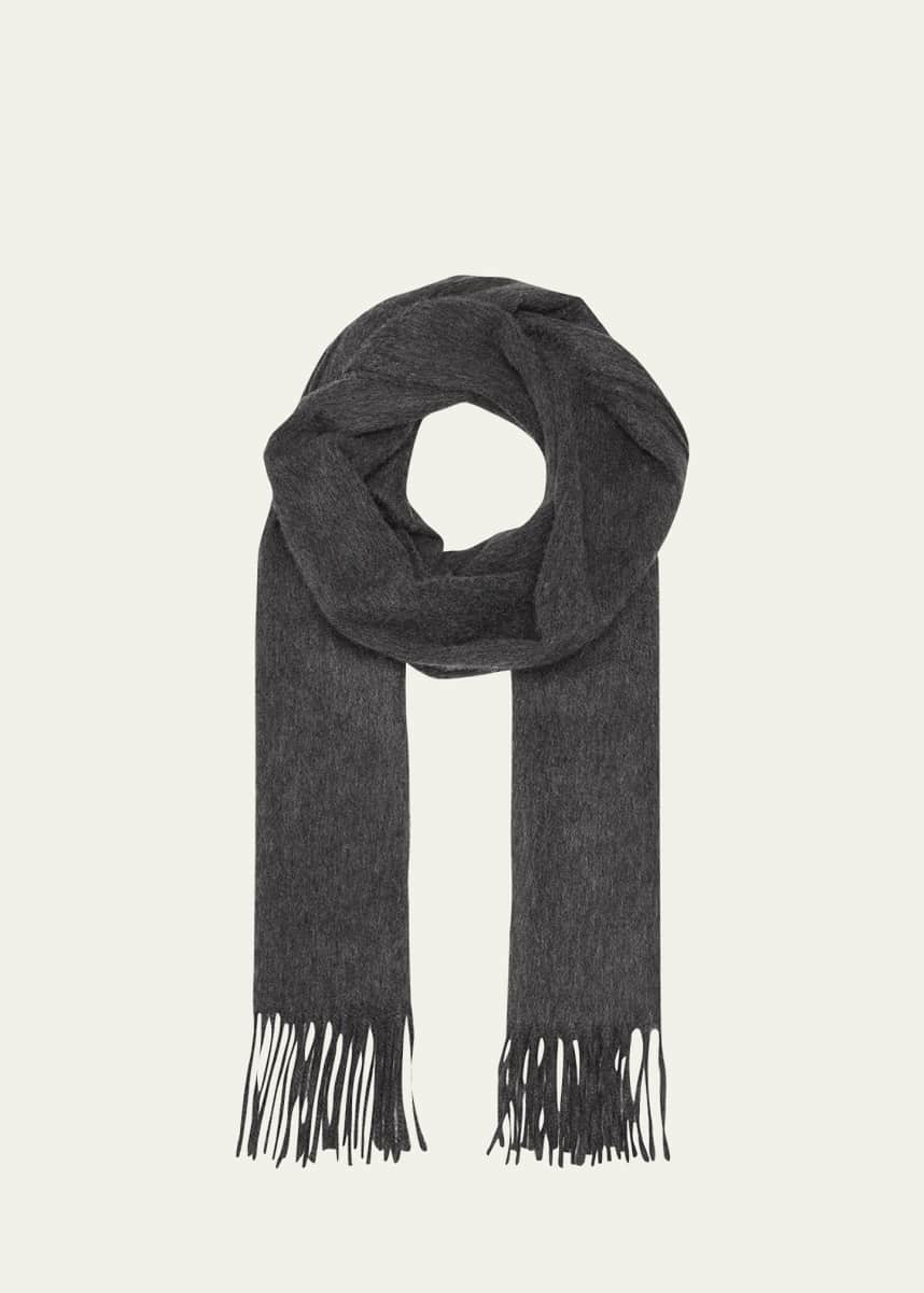 Begg x Co Men's Arran Solid Cashmere Scarf