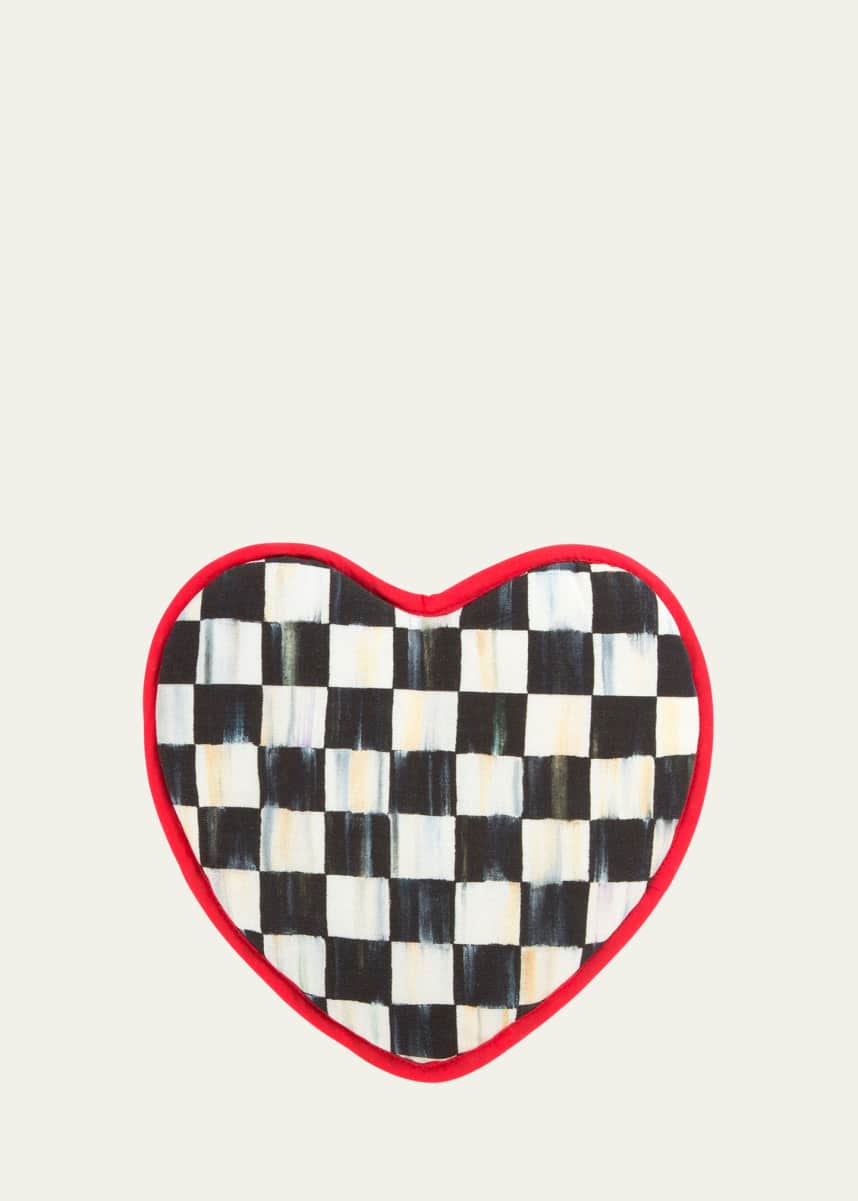 MacKenzie-Childs Courtly Check Heart Pot Holder