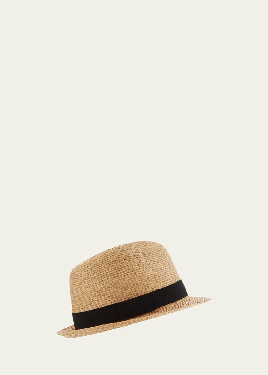 Helen Kaminski Avara Raffia Straw Fedora Hat