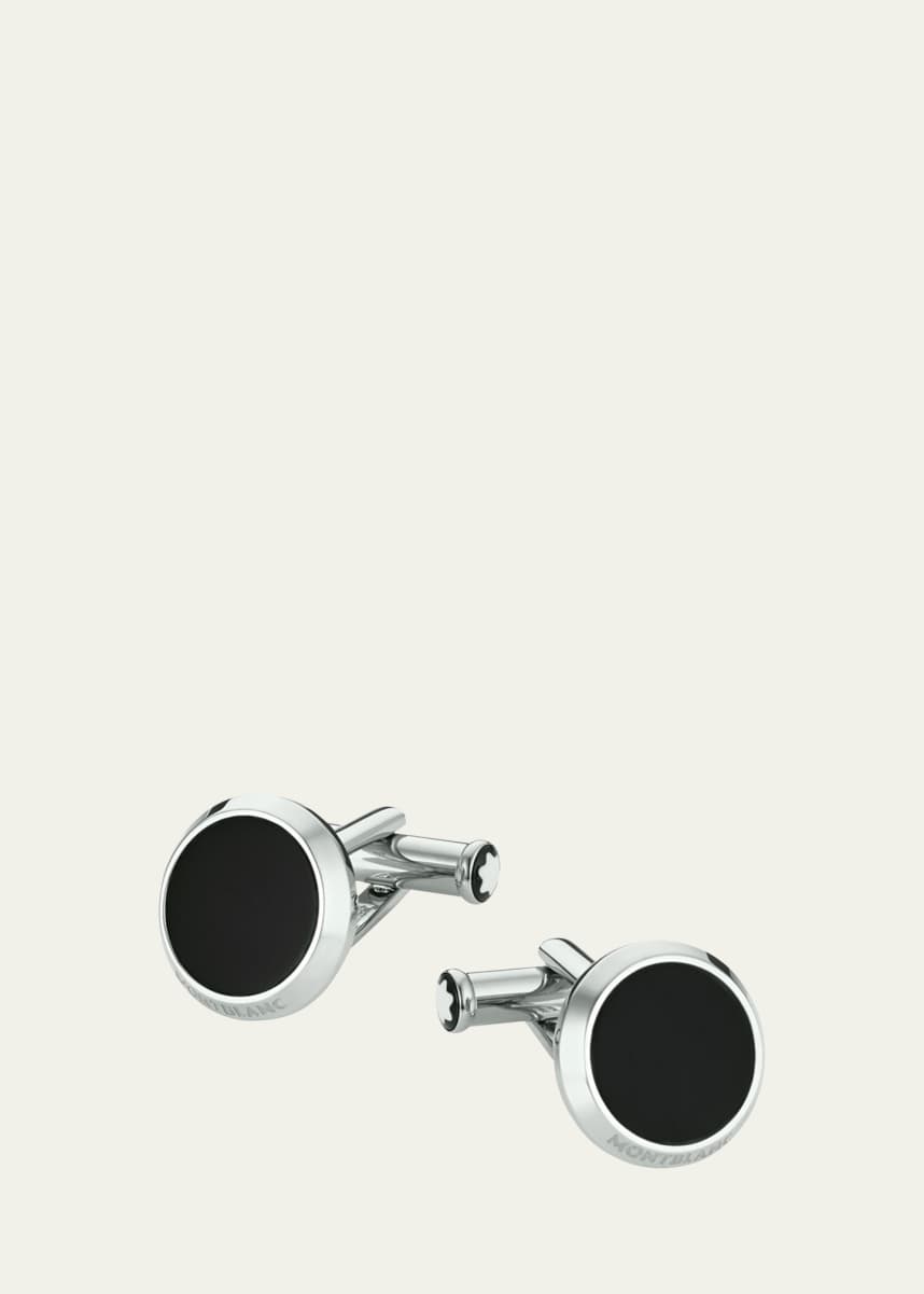 Buy Silver-Toned & Black Cufflinks & Tiepins for Men by Yellow