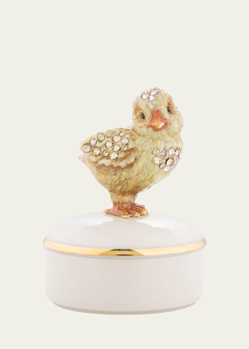Jay Strongwater Chick Porcelain Box