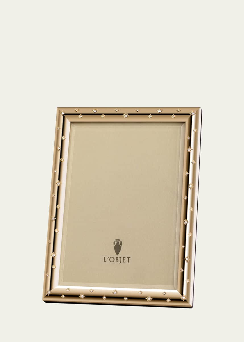 L'Objet Stars Gold Picture Frame, 5" x 7"