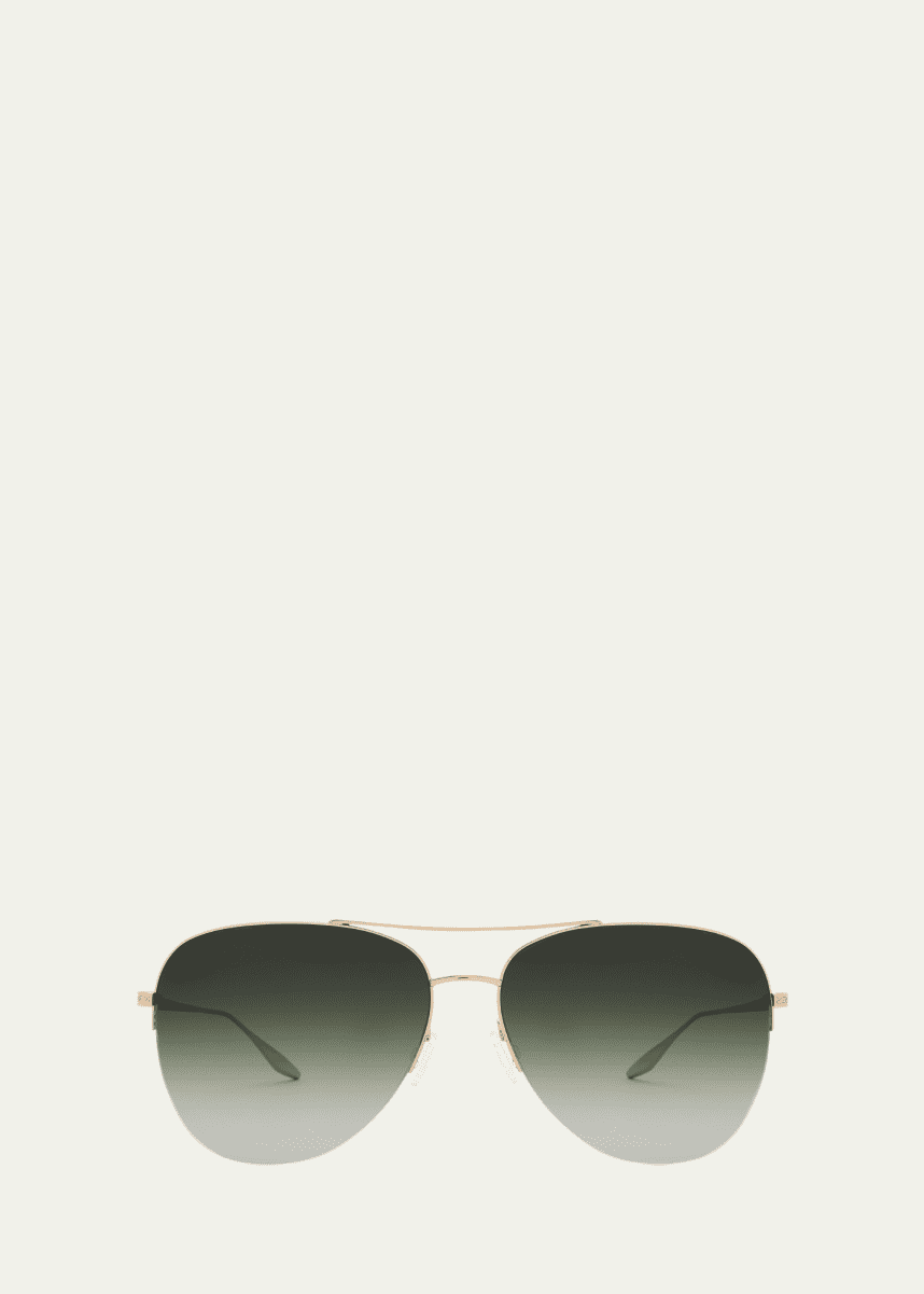 Barton Perreira Chevalier Titanium Aviator Sunglasses