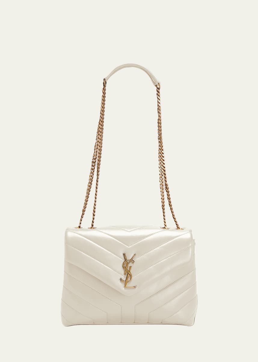 Saint Laurent Loulou Small YSL Shoulder Bag in Quilted Leather