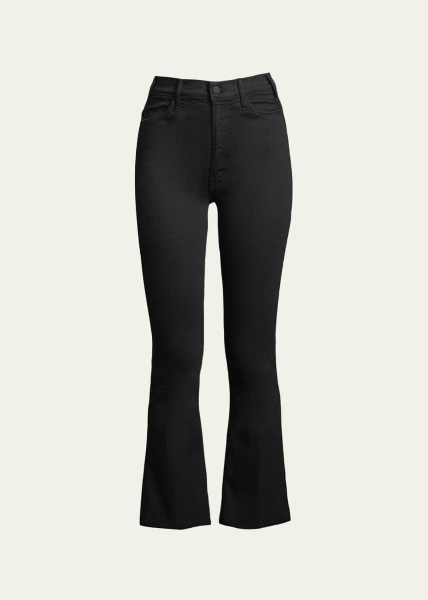 MOTHER Hustler Frayed Ankle Boot-Cut Jeans