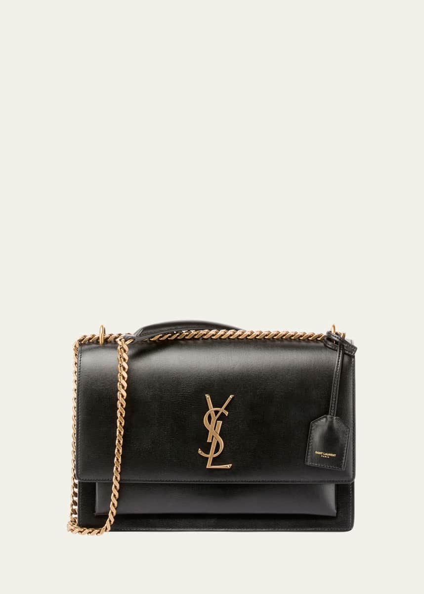 Saint Laurent Sunset Medium YSL Crossbody Bag in Smooth Leather