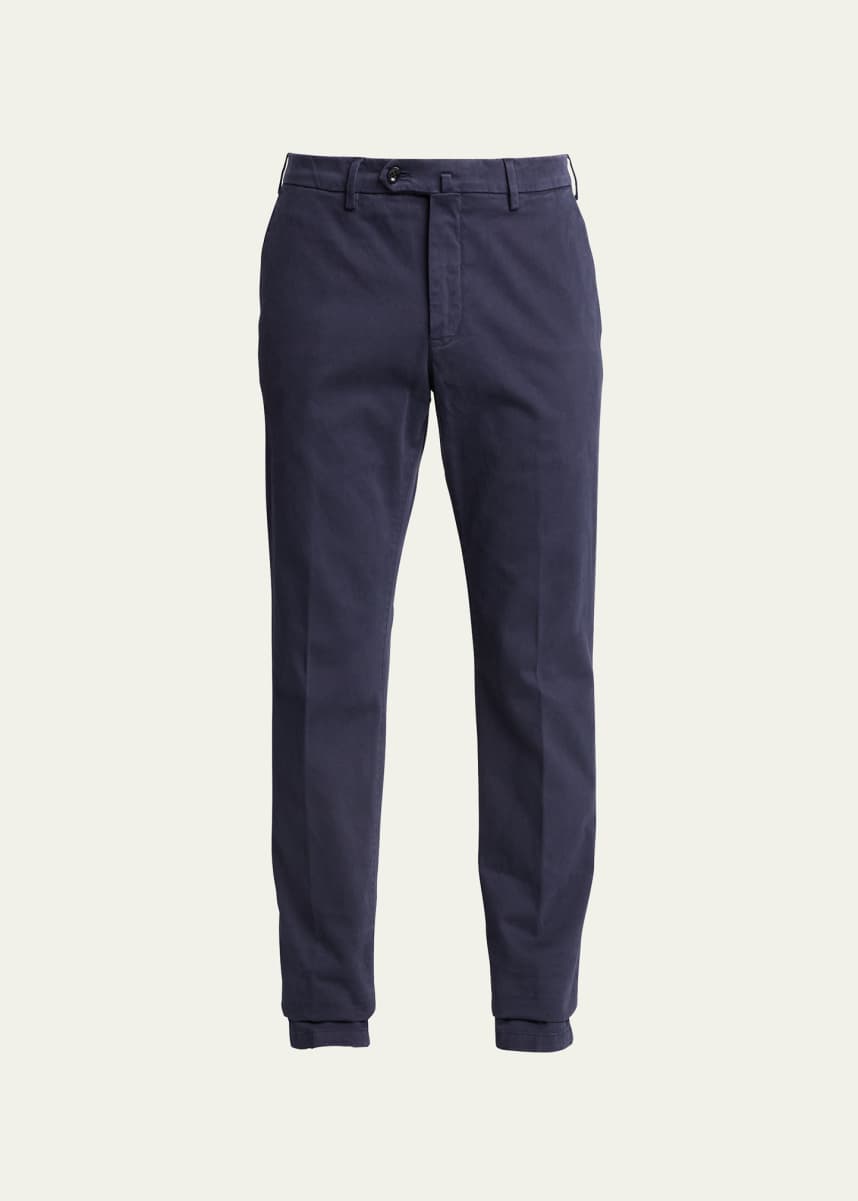Loro Piana Men's Flat-Front Slim-Fit Pants