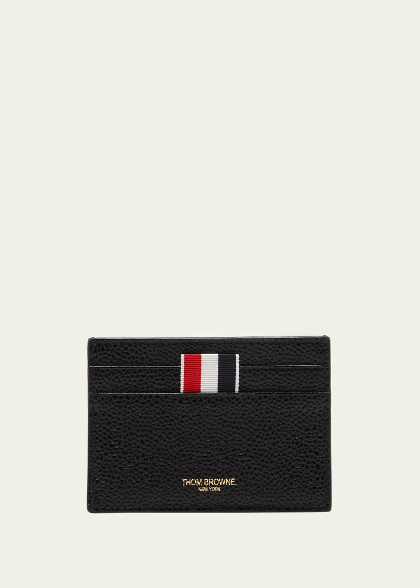Thom Browne Men's Pebble Grain Leather Card Holder
