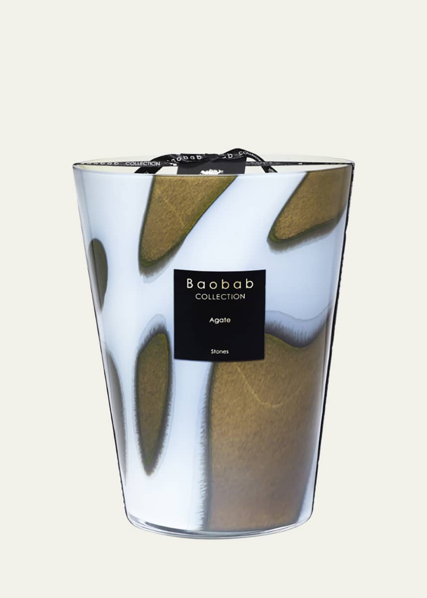 Baobab Collection Max Stone Agate Scented Candle, 9.4"