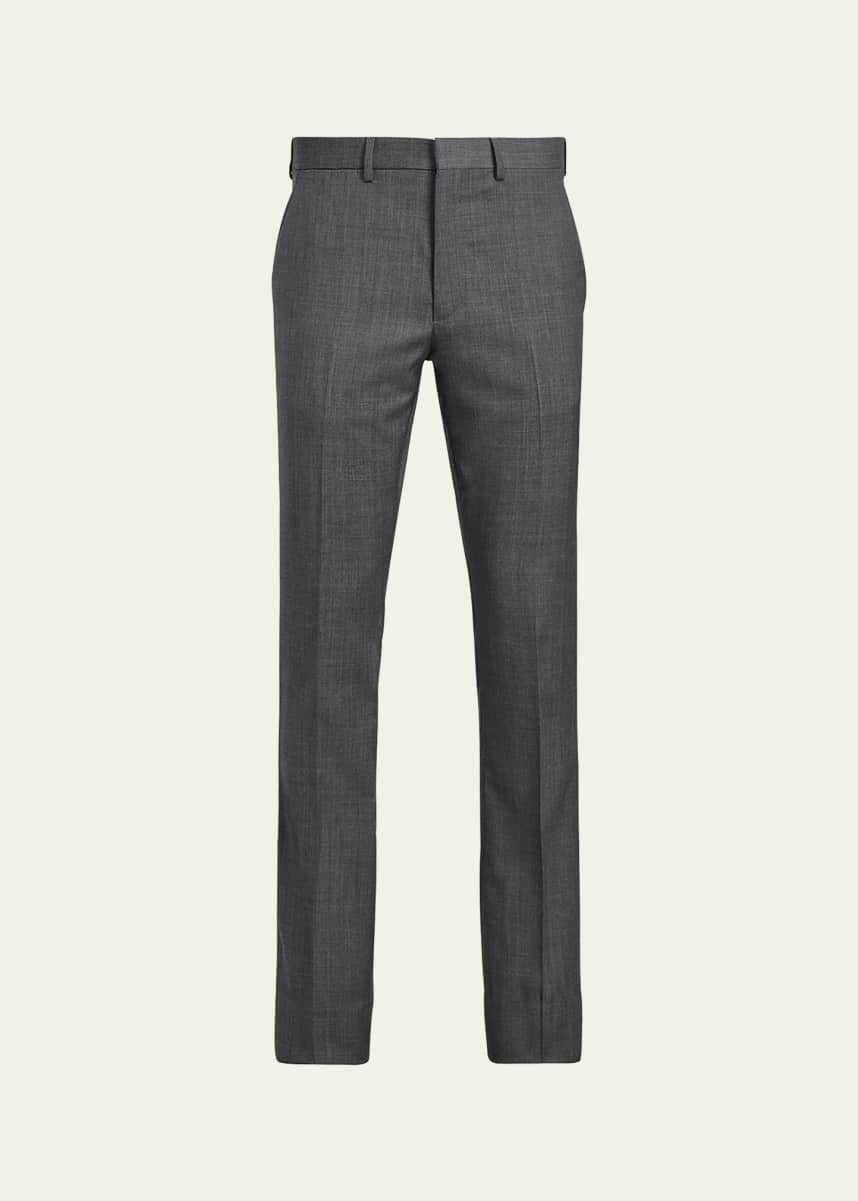Giorgio Armani Men's Cotton-Stretch Straight Leg Pants - Bergdorf Goodman
