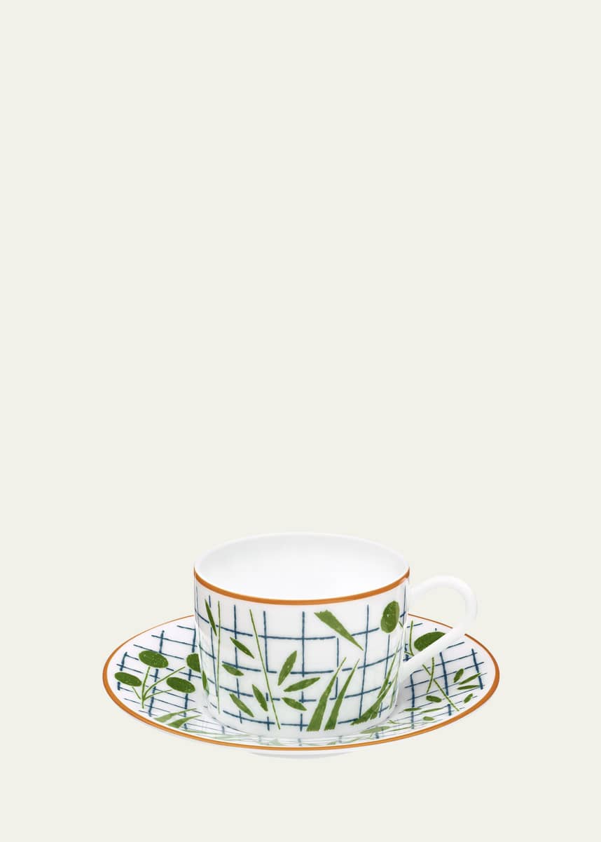 Hermes A Walk in the Garden Teacup & Saucer Set