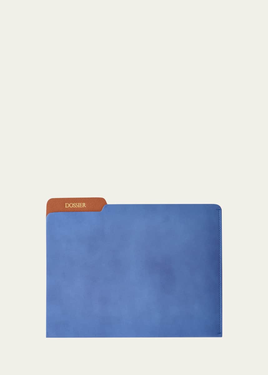 Genuine Leather File Folder, Personalized