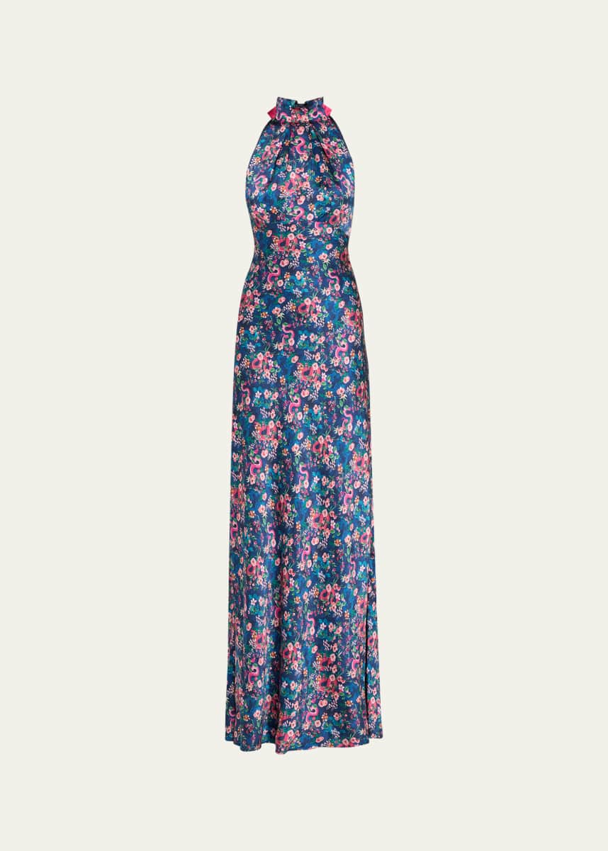 Saloni Michelle High-Neck Gown