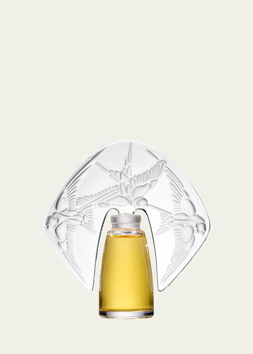 Shalini Parfum Amorem Rose Parfum presented in a Lalique Crystal Flacon, 1 oz. / 30 mL