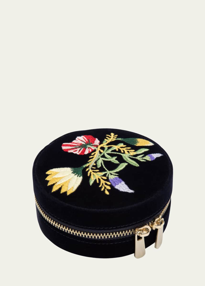 WOLF Zoe Round Travel Jewelry Case